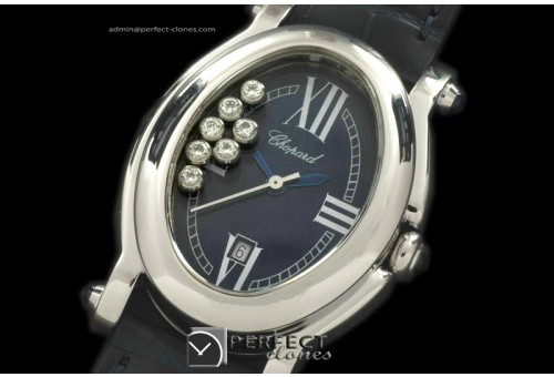 CP01017 Happy Sports Oval Ladies SS/LE Blue Swiss Quartz