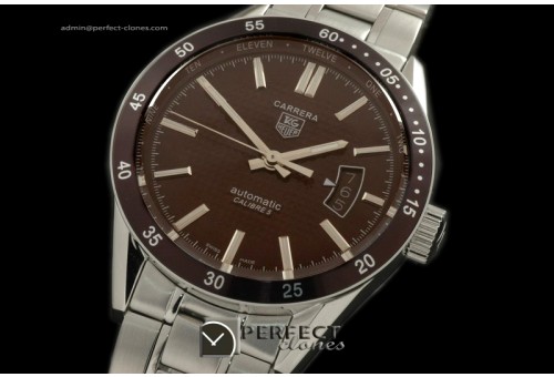 TGCA-00302 Carrera Calibre 5 Automatic SS/SS Brown A-2824