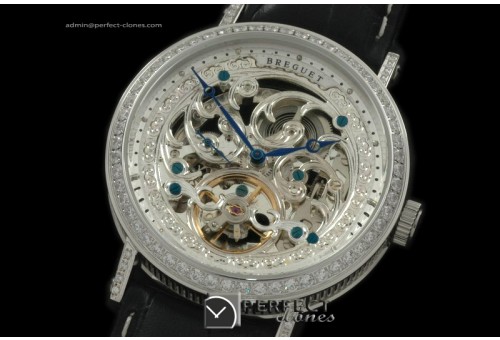 BR01033 Classique Skeleton SS/Diam/LE Steel Asian 2813 21J