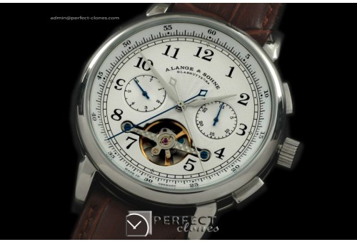 AL01007 Datograph Perpetual Calender Tourbillon SS/LE White Asia