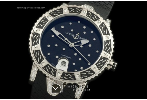 UNLD10002 Ladies Diver SS/Diam/RU Black Asian 2813 21J