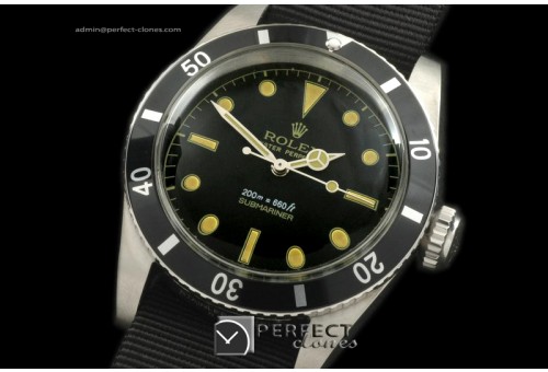 RLSV10029 Vintage 50s James Bond Sub 6205 SS/Nato Blk A-2836