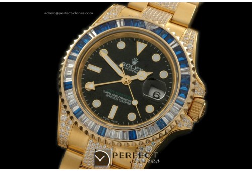 RLGF01015 YG/Diam Anni GMT YG/Diam Black Swiss Eta 2836 GMT