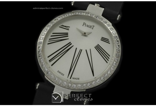 PI01016 Altiplano Ladies Duo Jour SS/LE White Japanese Quartz x