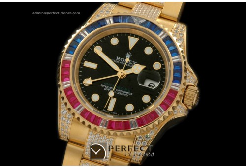 RLGF01016 YG/Diam Anni GMT YG/Diam Black Swiss Eta 2836 GMT
