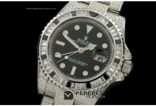 RLGS01024 SS/Diam Anni GMT SS/Diam Black Swiss Eta 2836 GMT