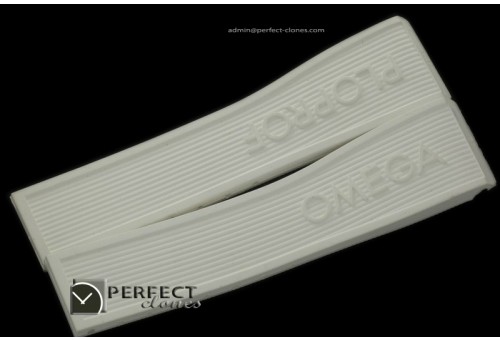 OMRU01003 Rubber Strap for Omega Ploprof - White
