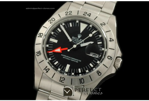 0RLEX00108 Vintage Exp II 1655 SS/SS Blk Swiss Eta 2836/1570