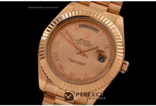 R41DDR00117 RG Pres Fluted Rose Gold Roman Asian 3156 V Serials