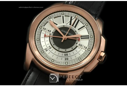 CARCC10026 Calibre de Cartier RG/LE White Asian 2813 21J Auto