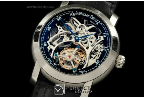 APJA01006 Jules Audemars Skeleton Tourbillon SS/LE Black Tourbi