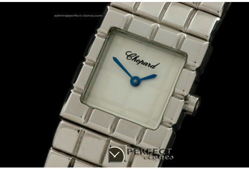 CPIC10001 Ice Cube Ladies SS/SS White Swiss Quartz/Boxset