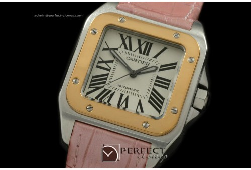 CARS00051PK Santos 10Mid TT/LE White Swiss Eta 2671 Ult Ver