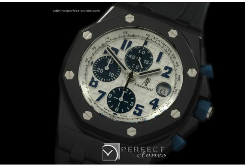 AAP10065 Royal Oak Chronograph PVD/RU Navy White A-775Sec@