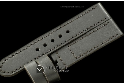 PNA01003 24/22 Calf Leather Blk/Blk Stitches for 44mm Panerai