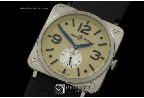 BRS10001 BRS SS/RU Cream Swiss Qtz