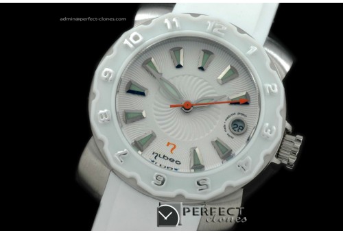 NU10001 Ladies Automatic SS/RU White Jap Quartz