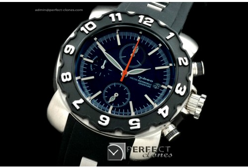 NU10012 Mens Automatic Chrono SS/RU Black Jap Quartz Chrono