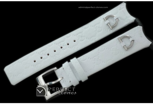 GU00291 U Play Mid Size Accessories - White Leather Strap