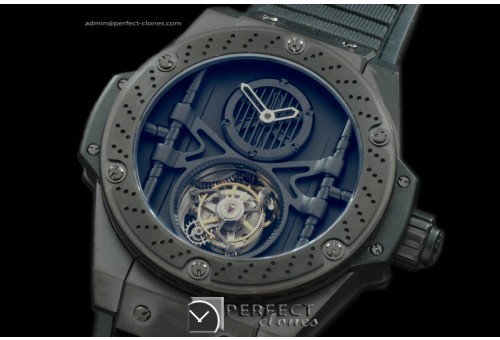 HBKPT10007 King Power Tourbillon PVD/RU Black Flying Tourbil