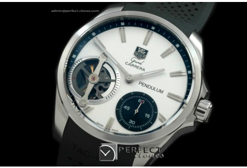 TGCA00109 Grand Carrera Pendulum SS/RU Wht Asian Unitas 6498