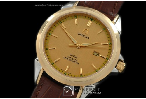OMDE00113 Deville SS/YG/LE Gold Asian 2824 28800bph