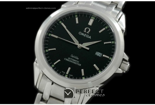 OMDE00105 Deville SS/SS Black Asian 2824 28800bph