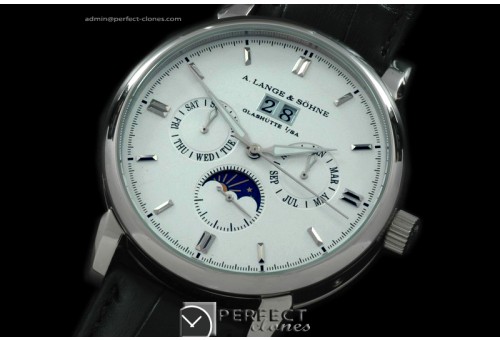 AL01009 Datograph Perpetual Calender/Big Date SS/LE White Asia