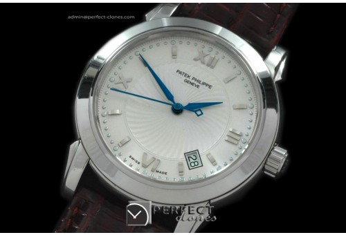 PP10071 Calastrava SS/LE White Swiss Eta 2824-2