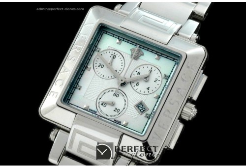 VE10038 Reve Ladies Chrono SS White Swiss Quartz c/w Boxset