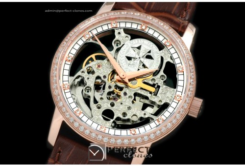 VC00144 Malte Skeleton Diam RG/LE Decorated Asian 2813 21J