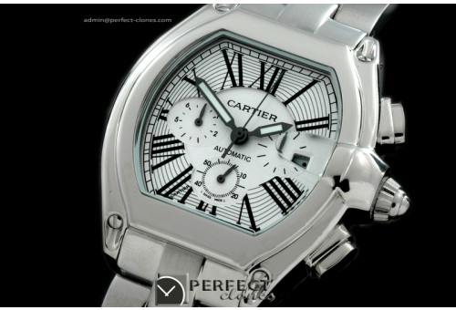 CARR01101 Roadster XL Chrono SS/SS White Roman Asian 2813 21J