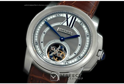 CARCC00089 Calibre de Cartier Tourbillon SS/LE Grey Flying Tour