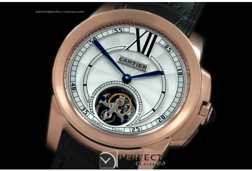CARCC00096 Calibre de Cartier Tourbillon RG/LE White Flying Tour