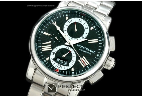 MB10082 Star 481Chrono SS/SS White Asian 21J Faux Chrono
