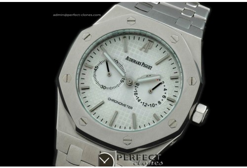 APROC10004 Royal Oak Calender SS/SS White Jap Quartz