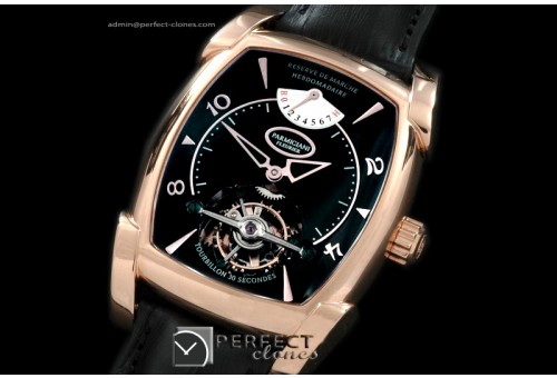 PG00105 Forma XL Hebdomadarie Tourbillon RG/LE Blk Tourbillon