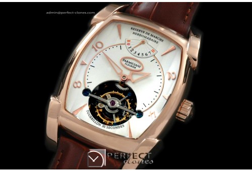 PG00104 Forma XL Hebdomadarie Tourbillon RG/LE Wht Tourbillon