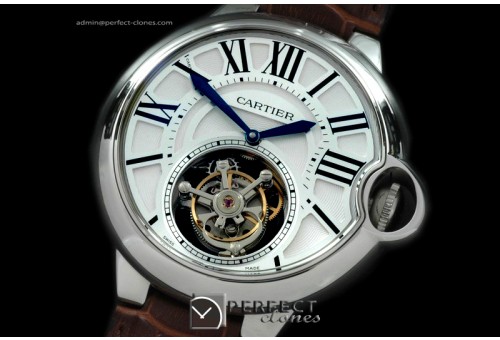 CARBA00021 Ballon de Cartier Tourbillon SS/LE White Flying Tour