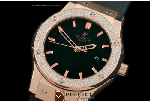 HBFS10123 Classic Fusion RG/RU Diam Bez Black Asia 2824