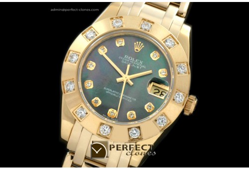 RLMPmF01123 FG 12 Diam Bez MOP Black Diamond Swiss Eta 2836-2
