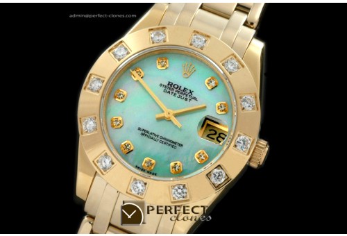 RLMPmF01125 FG 12 Diam Bez MOP Green Diamond Swiss Eta 2836-2