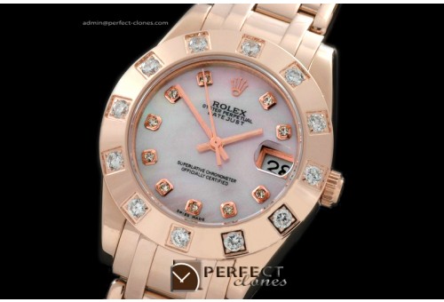 RLMPmR01123 FG 12 Diam Bez M-Pink Diam Swiss Eta 2836-2