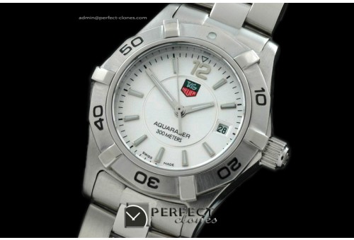 TGAQL10001 Aqracer Ladies SS/SS White Stk S-Qtz