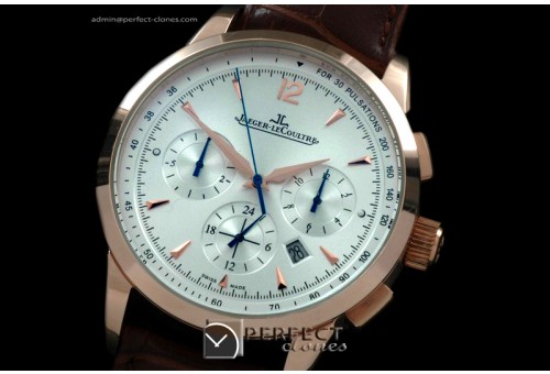 JL00166 Master Chronograph RG/LE White Asian 23J Automatic