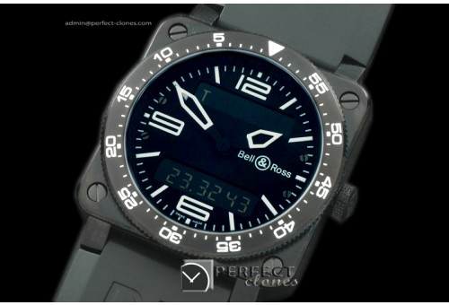 BR03TA-01003 BR03 Type Aviation PVD/RU Black Swiss Eta Qtz