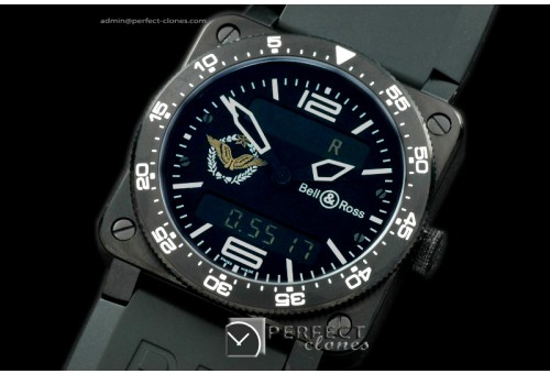 BR03TA-01007 BR03 Type Aviation PVD/RU Black Swiss Eta Qtz