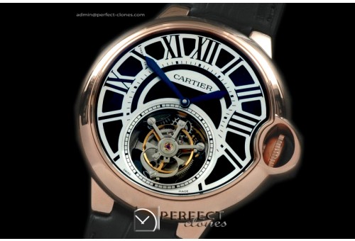 CARBA00028 Ballon de Cartier Tourbillon RG/LE Black Flying Tour