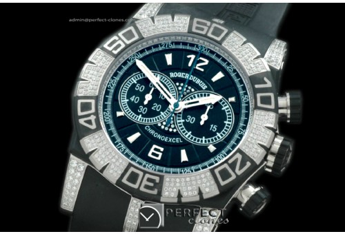 RD00057 Easy Diver Chronoexcel SS/Blk/RU/Diam Blk A-775Mo