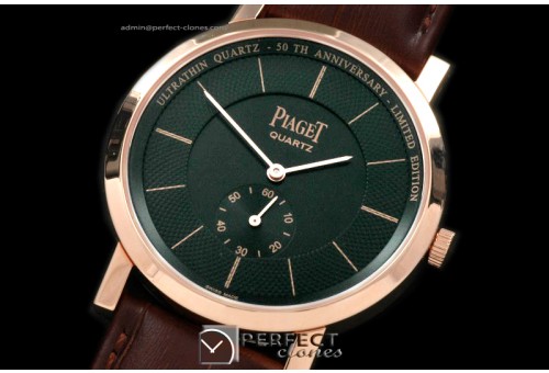 PI01052 Altiplano Ultra Thin RG/LE Black Jap Quartz